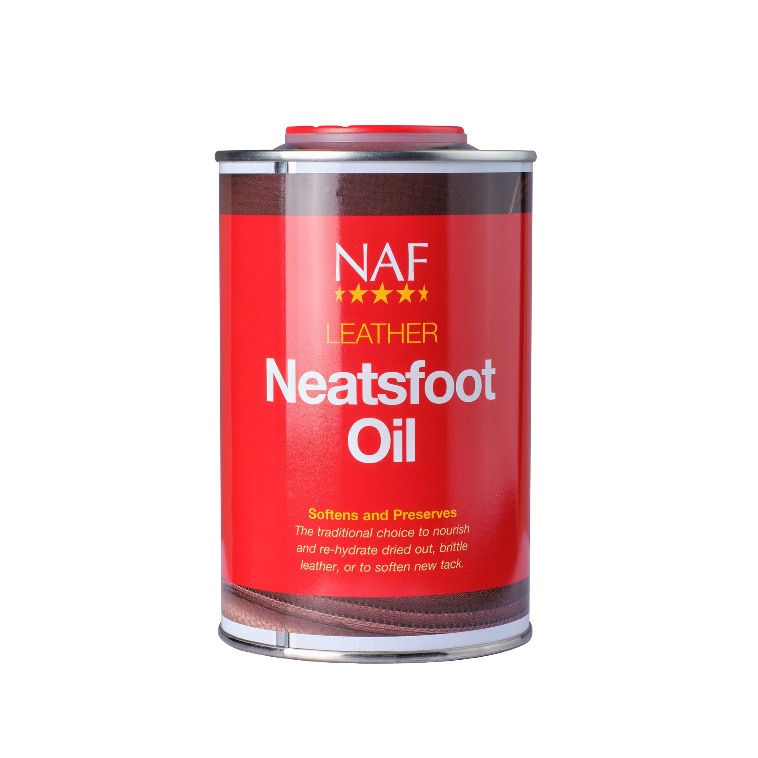 NAF Leather Neatsfoot Oil 500ml – Traditional Leather Conditioner for Saddlery & Tack – Restores Suppleness & Prevents Drying – Deep Conditioning Oil for All Leather Items