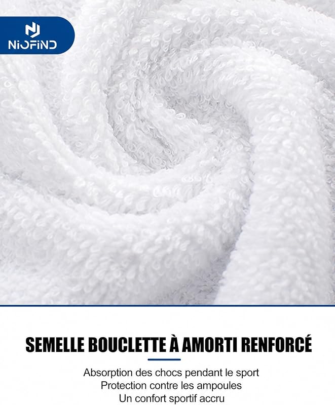Chaussettes Quarter Sport Homme & Femme, Coton et Rembourrage — photo 6 sur 8