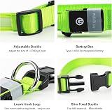 PcEoTllar Light Up Dog Collar 7 Colors 9 Modes USB Rechargeable Waterproof view 5