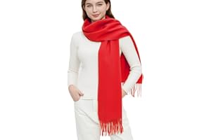 Novawo Wool Scarf Soft Warm Winter Scarves Wraps for Women and Unisex