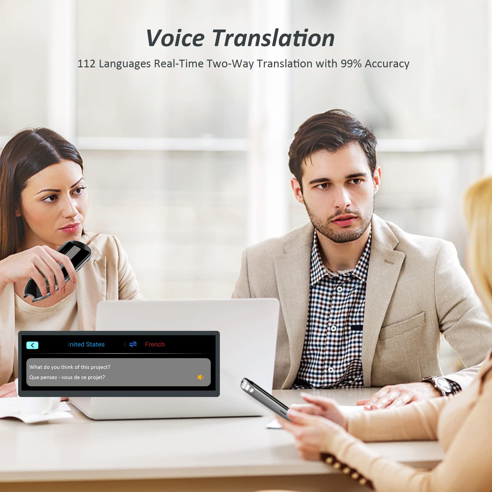 Birgus Scanner Reader Pen for Dyslexia, OCR Digital Translation Pen 112 Languages Pen Reader Text to Speech Device