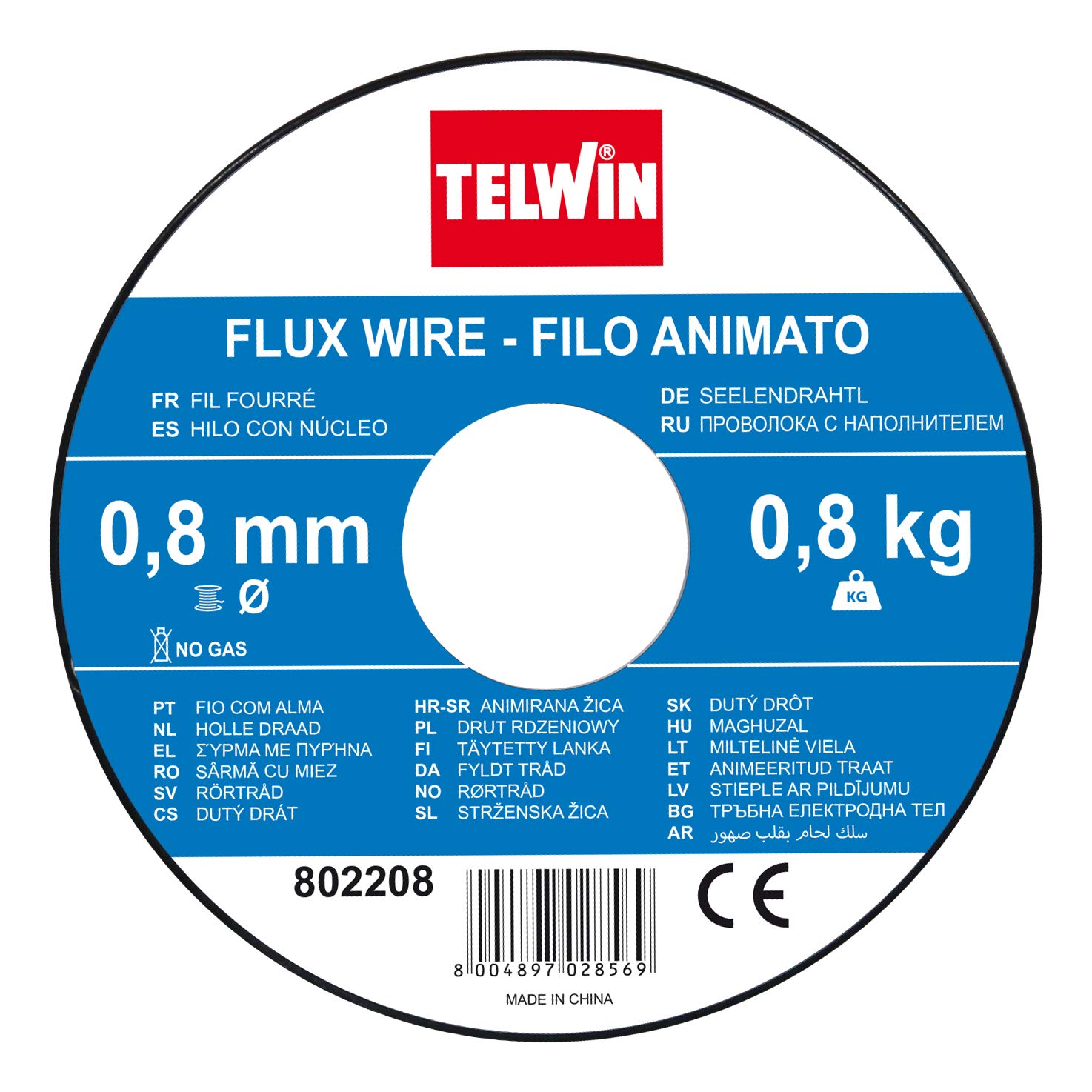 Telwin HIL halma FLUX coil, 0.8mm -0.8 kg for welding