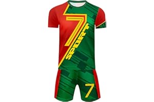 KHIGSJDG Boys Soccer Jerseys Kids Jersey Outfits Youth Football Training Uniform Fans Basketball Sport Short Set