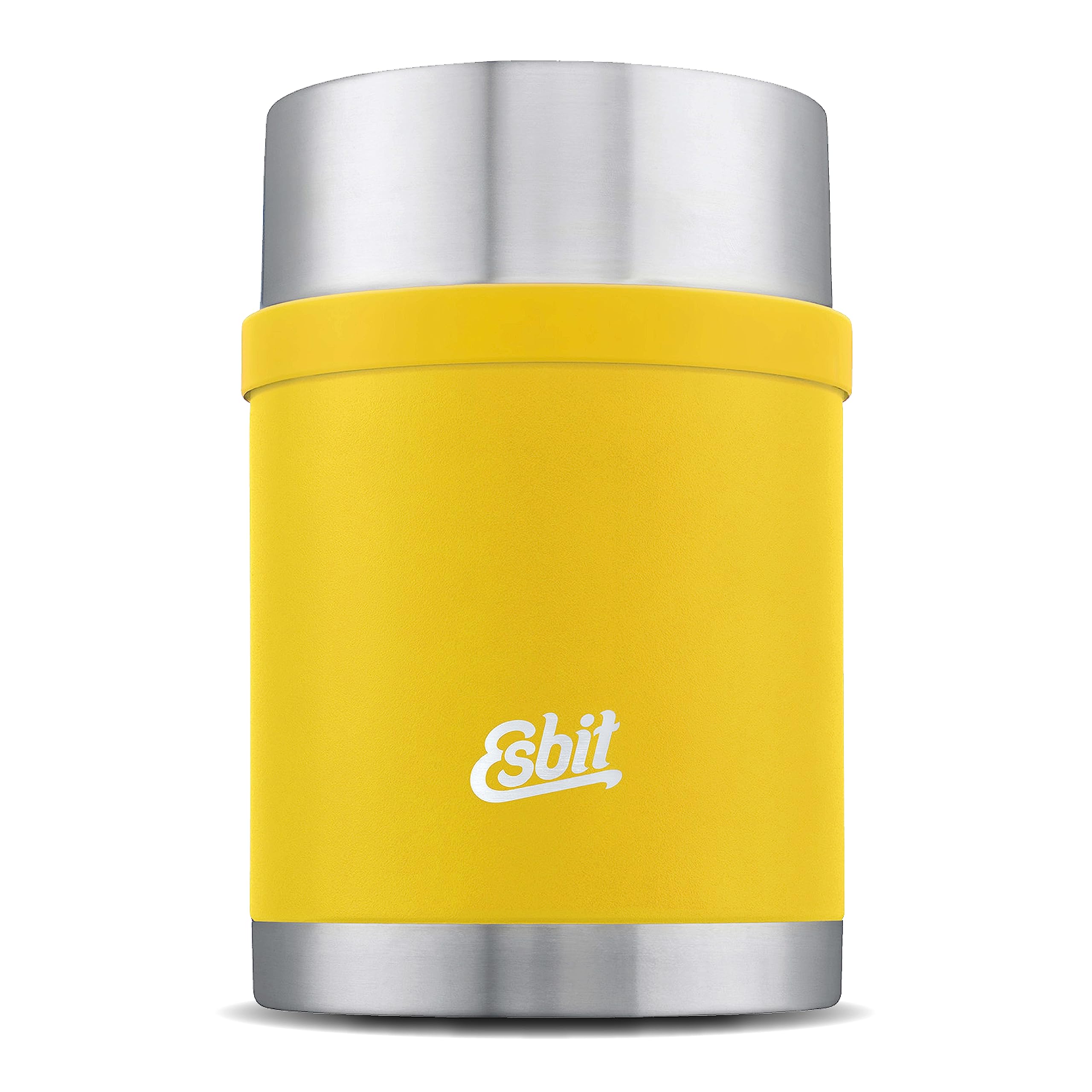 Esbit Sculptor Thermal Food Container 750 ml in Sunshine Yellow Stainless Steel for Hot and Cold Food