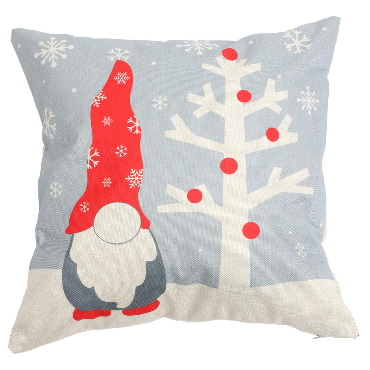 Christmas Cushion Covers Xmas Christmas Pillow Cases for Indoor Home Bedroom Couch Sofa Decor Grey