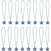 U-MOJOK 16 Pack Light Up Necklaces Flashing Star Bead Necklaces Glow In The Dark Party Supplies for July 4th Halloween Christmas Mardi Gras Weddings Birthday