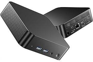 ZHULV Mini PC,12th Gen 4-Core N100(up to 3.4GHz), Mini Computer 16GB DDR4 RAM 512GB SSD, Desktop PC Dual HDMI 4K UHD/Gigabit 