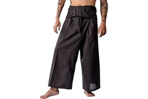 LannaPremium Thai Fisherman Pants Hakuma Pants for Men Women Yoga Pants 2 Tone - Martial Arts Pants