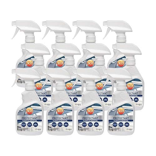 303 Marine Aerospace Protectant – UV Protection – Repels Dust, Dirt, & Staining – Smooth Matte Finish – Restores Like-New Appearance – 10 Fl. Oz. (30305-12PK)