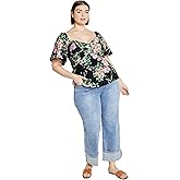 City Chic Women's Plus Size Marci Print Top