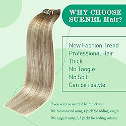 SURNEL Balayage Clip in Hair Extensions Human Hair