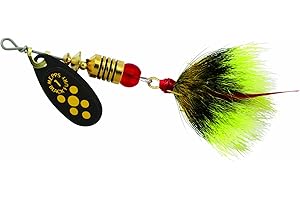 Mepp's Sheldons Inc Black Fury - drsd trbl, Yellow dot, 1/8 oz. (BF1T Y)