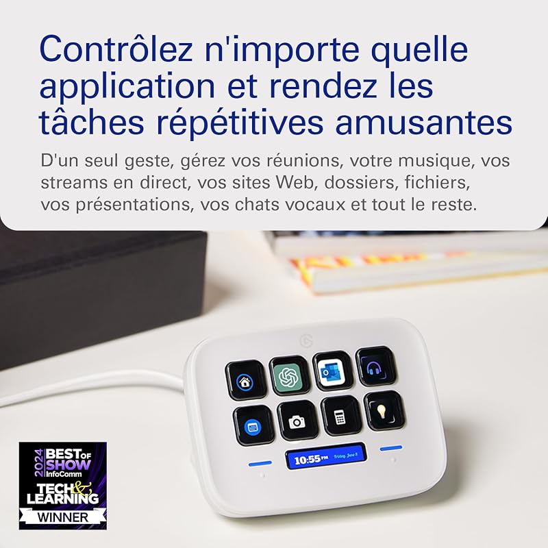 Stream Deck Neo, 8 touches personnalisables, 2 Touch Points