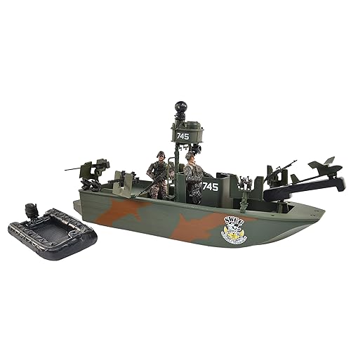 Sunny Days Entertainment Navy Warfare Gunboat – Vehicle with