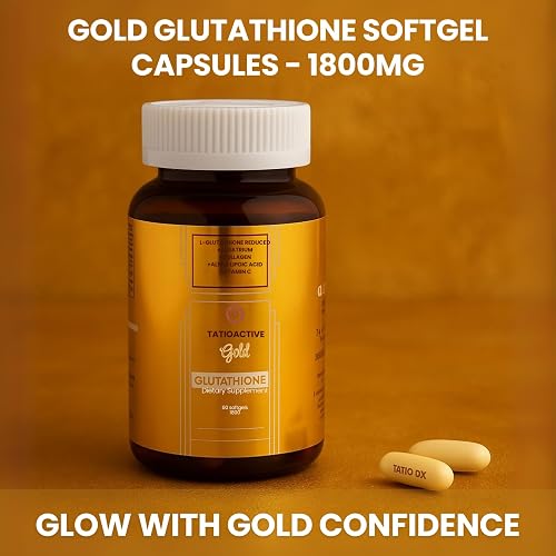 tatiomax glutathione softgel capsules New Gold 1800mg with Collagen, Stem Cell, ALA & Vitamin C – 60 Softgels | Skin & Antioxidant Support Why I Switched to