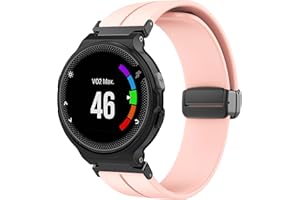 IPARTSONLINE Watch Band Magnetic Compatible for Garmin Forerunner 735xt/235/230/220/620/630 Smartwatch Silicone Replacement Watch Strap Wristband