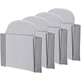 PATIKIL Camera Bag Divider, 4Pcs 6.5"x6.3"x0.55" Shockproof Camera Bag Inserts Separator Pad Protective Lens for Nikon Camera DSLR Protect Bag Organizer Universal Divider Cushion, Gray