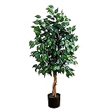 Nearly Natural 4ft Triple Trunk Artificial Ficus