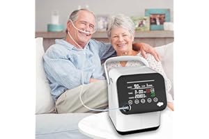 UKKITEK Portable Oxygen Generator 1-7L Adjustable Low Noise Oxygen Concentrator Machine