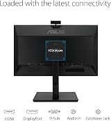 ASUS BE24EQSK 24" FHD IPS Video Conferencing Monitor Webcam Mic Speakers view 6