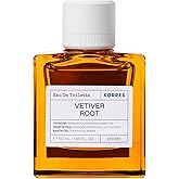 KORRES Eau De Toilette, Vetiver Root Fragrance Spray, Unisex Perfume With Aromatic Vetiver, Green Tea Accents And Cedarwood, Earthy And Warm Woody Scent For Women And Men, 1.69 Fl Oz