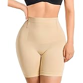 Nebility Shapewear Shorts for Women Tummy Control Mid-Waist Body Shaper Thigh Slimmer Slip Short for Under Dresses