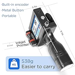 ZHONGMIN Handheld Inkjet Printer with 42ml