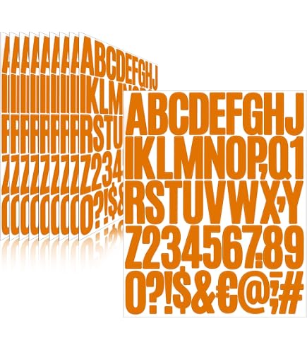 PATIKIL 3 Sets Reflective Mailbox Numbers – 2 Inch White Self-Adhesive Number Stickers, Waterproof For Outside Use