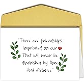 Sweet Friendship Card for Him Her, Birthday Card for Friend Bestie, Long Distance Friend Valentine Card, There Are Friendships Imprinted On Our Heart