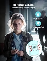 TECKNET Personal Safety Alarm 130 dB USB Rechargeable with Light view 2