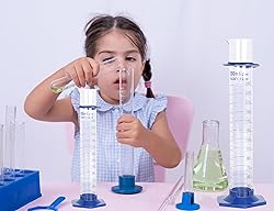 2 Pcs 250ml Graduated Cylinder, Plastic Hexagonal