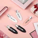 Chuangdi 10 Pieces No Crease Hair Clips Set Black White Pink view 4