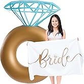 Prestige Bride Towel & Ring Pool Float | Bachelorette Gifts for Bride, Beach Bachelorette Party Decorations Floatie, Bridal S