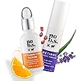 No B.S. (No Bad Stuff) Fresh + Smooth Duo - Vitamin C + E Serum & Retinol Night Cream, Boosts, Hydrates, and Reduces Wrinkles & Dark Spots (1 fl oz each)