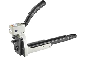 meite Box Stapler HB3518 Manual Carton Closer 16 Gauge Heavy Duty Packaging Stapler for Corrugated Case, Depth Dial for 1-8mm Cardboard, Accepts 1-3/8" Crown 3/4" Leg Staples, No Air Needed