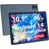 2025 Android Tablet, 10.1" Android 14 Tablets with Octa-Core, 10GB+64GB, 6000mAh Battery, 5MP+8MP Camera, 800 * 1280 IPS HD Display, WiFi &amp; Bluetooth, for Christmas