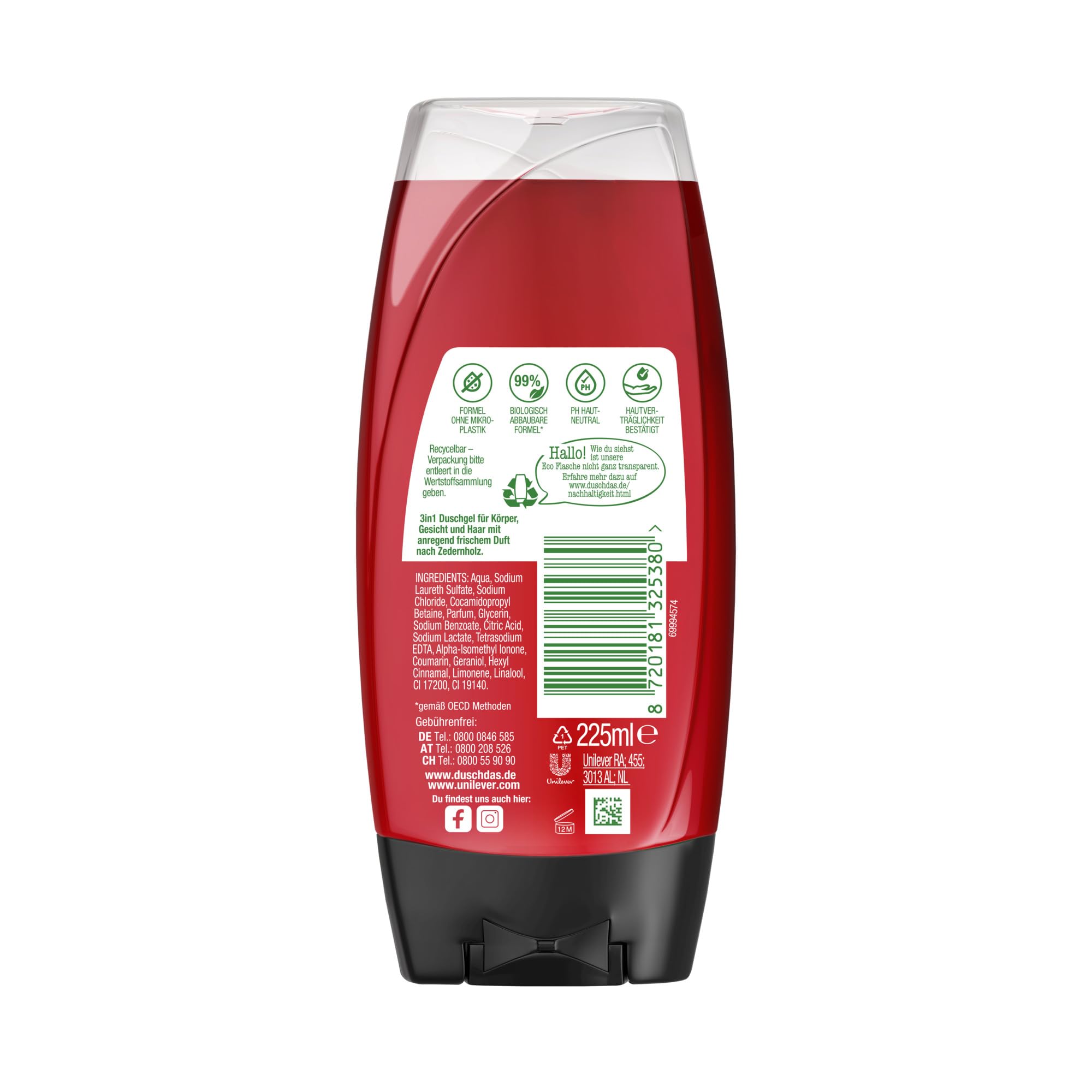 Duschdas Duschgel Noire 6x225 ml 3