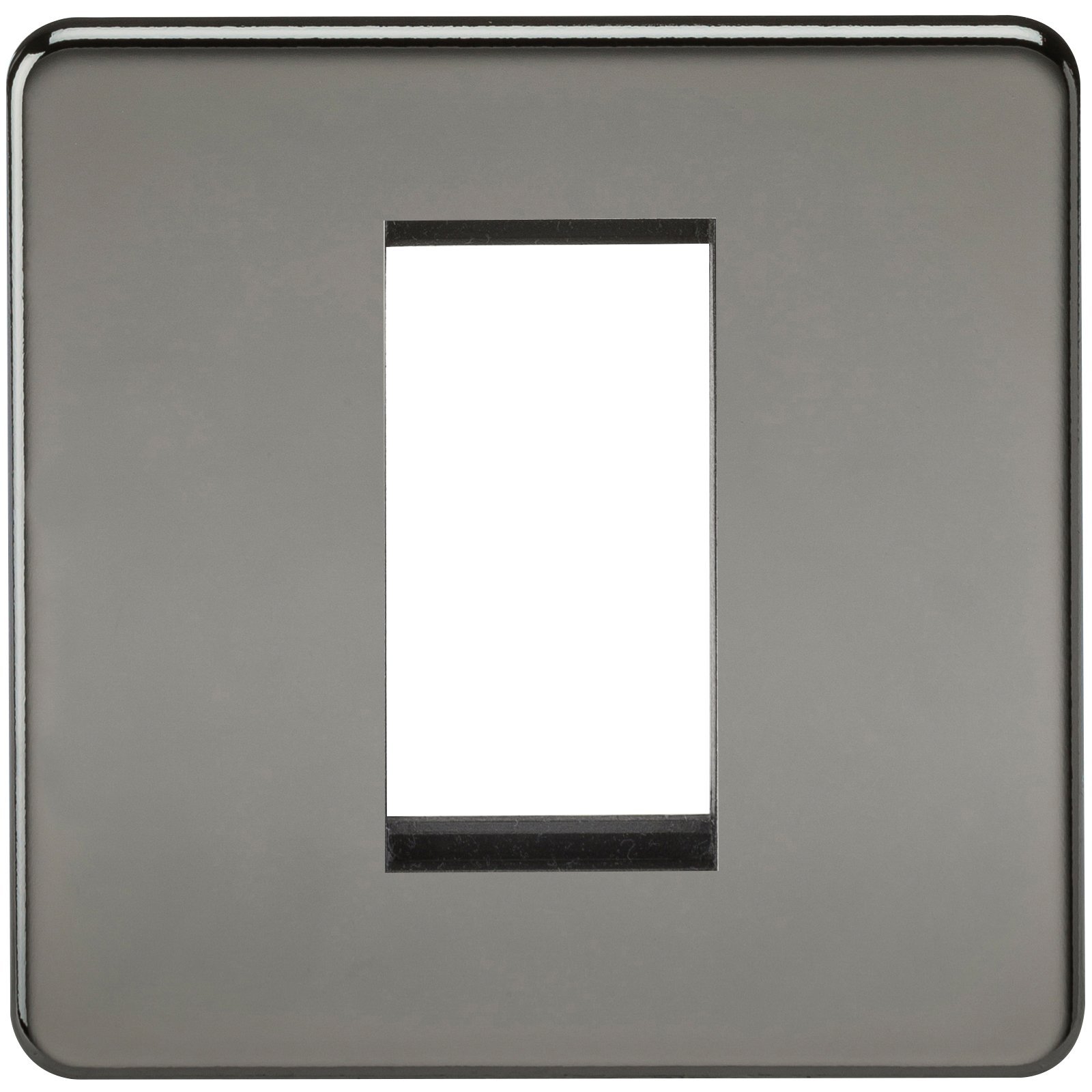 Knightsbridge SF1GBN Screwless Way Switch, Black Nickel