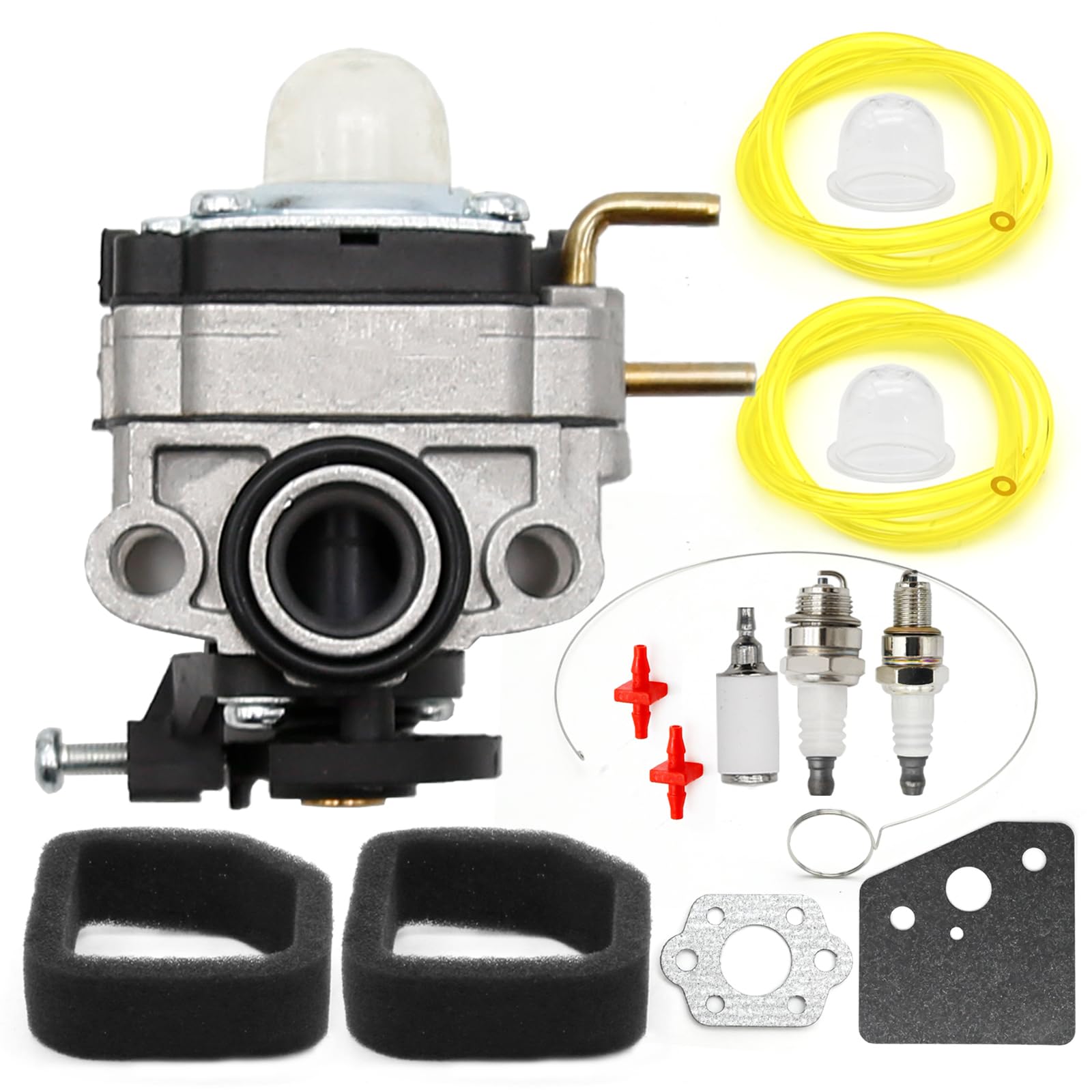 Photo 1 of laffoonparts 753-06258A Carburetor Carb Kit with Air Filter, Replacement for Ryobi RY253SS RY252CS RY251PH RY252CS RY253SS RY254BC, Replaces 307160001 316299372 316773800