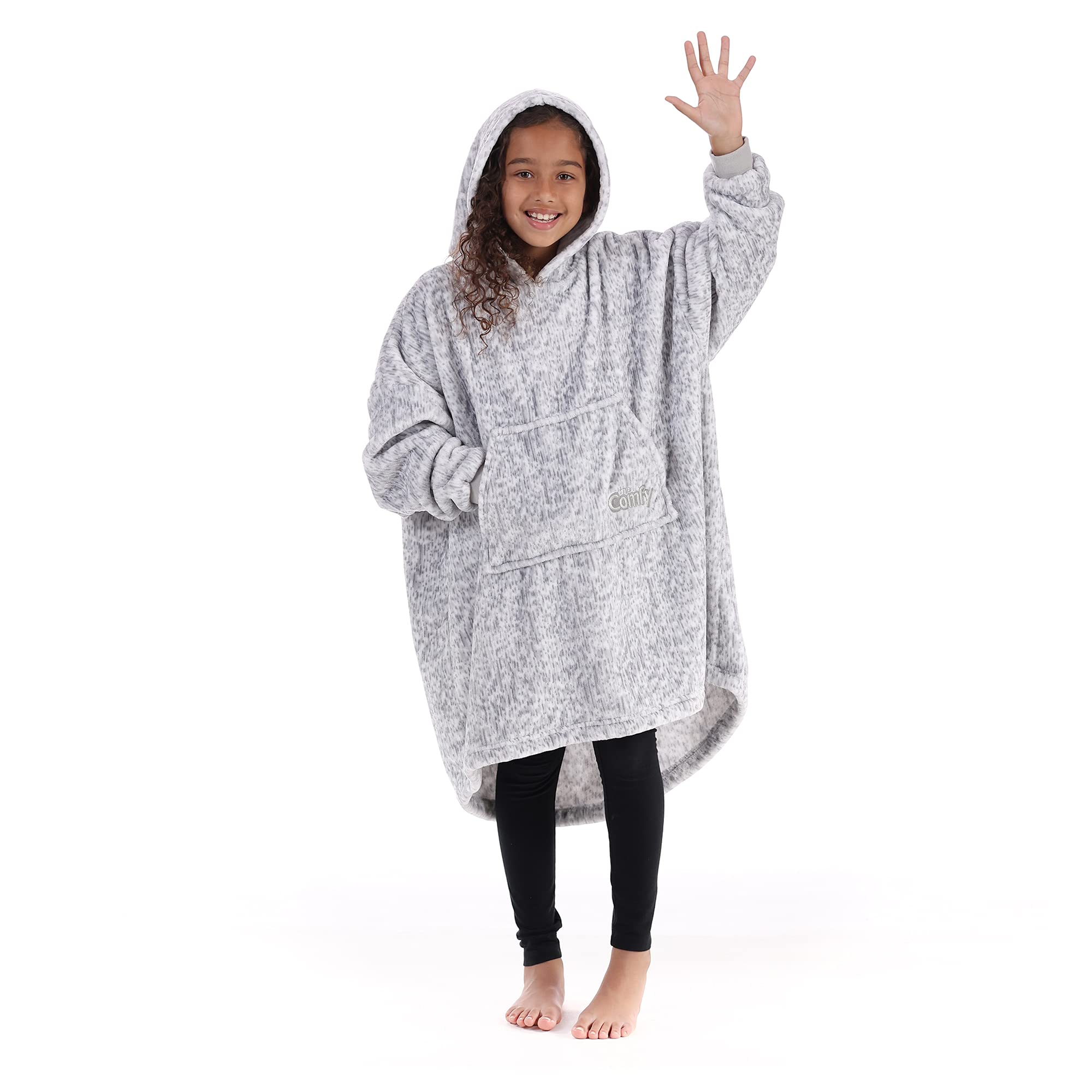 THE COMFY Dream Jr for Kids | Lightweight Microfiber Fleece Wearable Blanket with Hood & Pocket | Seen on Shark Tank