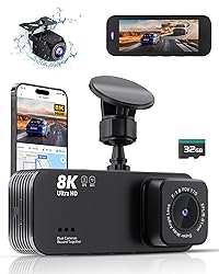Dash Camera for Cars, Ultra HD 8K Dash Cam, Dash