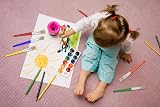 Anezus 10Pcs Chubby Paint Brushes for Kids Round Flat 6 1/4 in Washable Acrylic view 7