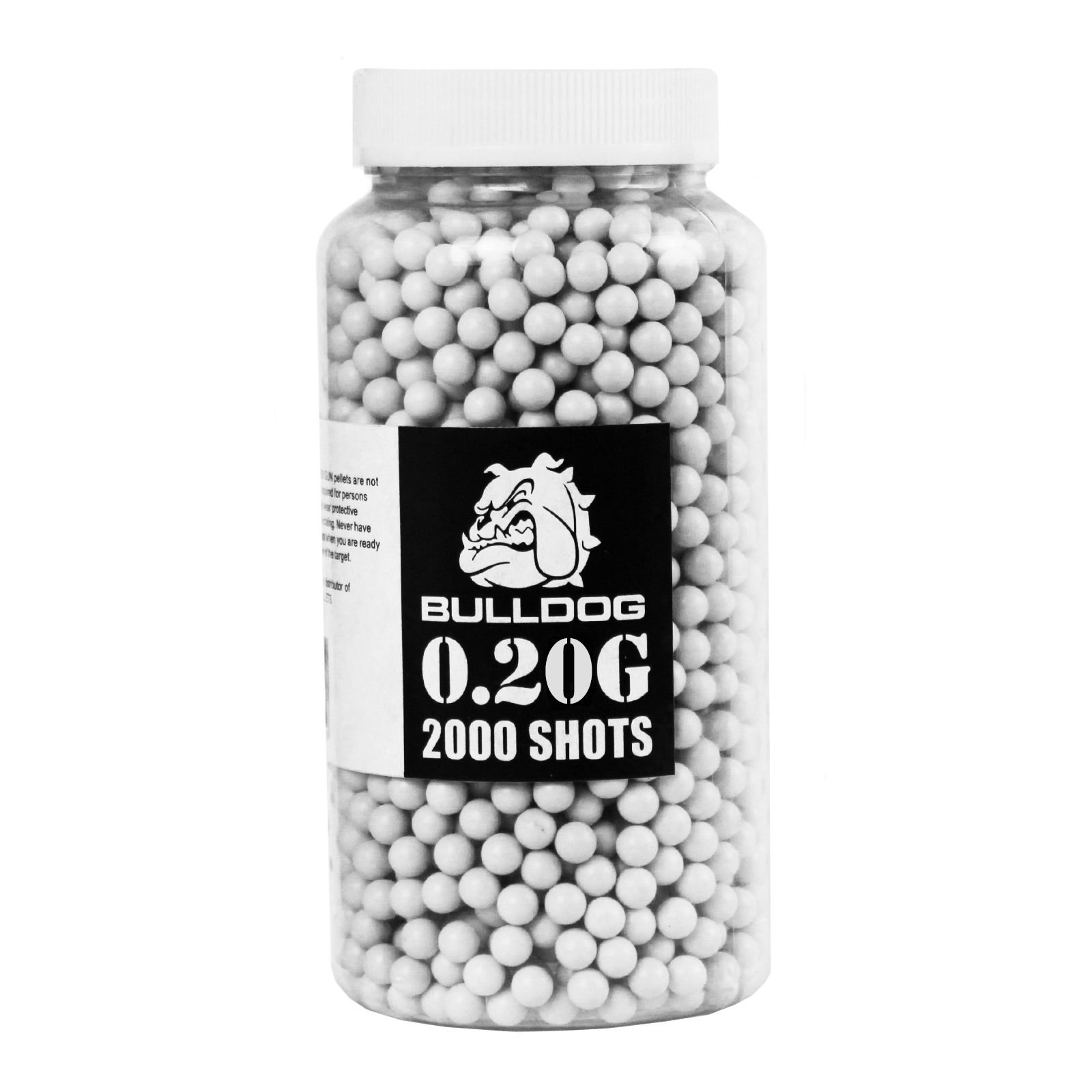 Bulldog 0.20g 2000 Set of 5 Airsoft BB Pellets White Jeff Bibb