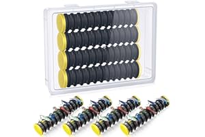4 Pcs Fishing Line Organizer Storage Keeps Snells and Rigs Organized and Tangle Free with 48 Slots Fishing Line Spooler Rigge