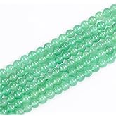 8mm Natural Gemstone Green Aventurine Round Loose Beads for Jewelry Making DIY Bracelet Necklace (45-48pcs/strand)
