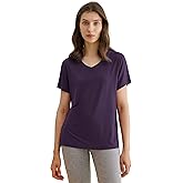 Latuza Women's Viscose Sleep T-Shirt V-Neck Pajamas Top