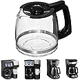 12-Cup Replacement Coffee Carafe Compatible with Hamilton Beach Coffee maker Pot 49902, 49915, 49905C, CM4309, 49317, 49467, 49611, 49904, 49934, 46230, 46290, 46293, 46294, 46299