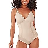 Bali womens Bodysuit Shapewear, Ultimate Smoothing Bodysuit, Removable Foam Cups