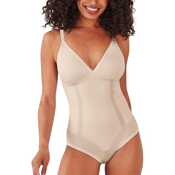 Bali Women's Passion For Comfort Minimizer Bodysuit - Modellante Con Reggiseno Incorporato - Tessuto Fresco DF1009
