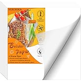 NEBURORA 120 Pcs White Butcher Paper 12 x 12 inch No Wax Disposable Butcher Paper Precut Square Wrapping Paper for Sublimatio